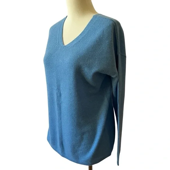 J MCLAUGHLIN ARYA CASHMERE SWEATER V NECK BACK QUIET LUXURY MODERN CHIC SPORT XS - Picture 4 of 12